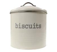 Apollo Round Cream Biscuit Canister Kitchen Storage Tin For Biscuits 19 X 21 X 215 Cm Snacks Biscuits And Dry Food