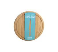 Apollo Rubberwood Round Bread Board, Wood, Brown, 25.2 x 12.9 x 0.5 cm, 6875