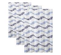 Apollo Shower Curtain PEVA Wave, Multi-Colour, 180x180x0 (Pack of 3)