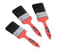 Apollo Slab Tech 75mm Paint Brush No Bristle Loss With Soft Grip Handle Painting Decorating 3Pk