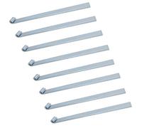 Apollo Slab Tech Hd Strap Tailgate Straight Hinge For 12mm Pins 460mm Long Zinc Plated 8Pc