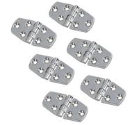Apollo Slab Tech Polished Door Hinge 6 Pack Stainless Steel 76mm X 38mm 316 Marine Cabin Hatch