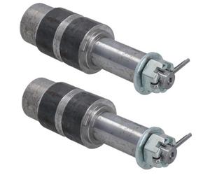 Apollo Slab Tech Trailer Extended Stub Axle For 1In Shaft For Taper Bearing Hubs Hd Weld On 2Pc