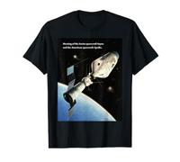 Apollo Soyuz Spacecraft USA Russia Space Docking Scene Value Graphic T-Shirt
