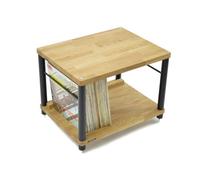 Apollo Storm 6 2 Shelf Vinyl Storage Module - Black/Natural Oak