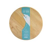 apollo THE HOUSEWARES BRAND 4122 Apollo 35 cm Rubber Wood Lazy Susan