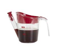 apollo THE HOUSEWARES BRAND 500ml Plastic Acrylic Gravy Fat Separator and Measuring Jug, White, 8991