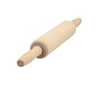 APOLLO THE HOUSEWARES BRAND 8936 Housewares 43 x 6 cm Beechwood Revolving Rolling Pin, Natural Wood