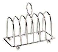 Apollo The HOUSEWARES Brand Chrome Toast Rack 6 Slice Size 13x14x7cm Chrome