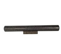 apollo THE HOUSEWARES BRAND Granite Rolling Pin, Cool Touch Heavy Stoneware for Pastry, Large Roller with Stand, 39x4cm, Black to Dark Grey