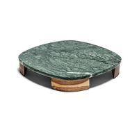 apollo THE HOUSEWARES BRAND Green Marble Square Serving Platter