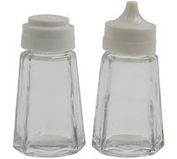 apollo The HOUSEWARES Brand Housewares 6782 Glass S&P Set 7cm PL lid, Plastic