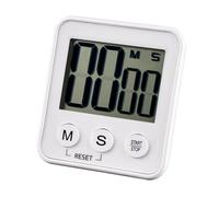 apollo THE HOUSEWARES BRAND Large Display Digital Timer with Magnet, Minutes and Seconds, Start Stop Button, Alarm Function, White, 8.5x9x2cm