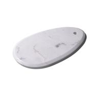 apollo THE HOUSEWARES BRAND Marble Large Teardrop Board, Heat Resistant Kitchen Protector, Non-Slip Cutting & Chopping Board, Durable Serving Platter, White Marble, 29x14.5x1cm
