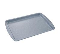 apollo THE HOUSEWARES BRAND Medium Rectangle Oven Tray, Carbon Steel with Non-Stick Granite Stone Effect Coating, Kitchen Pan Sheet for Roasting, Easy Clean, 44.5x27.5x2.5cm, Grey