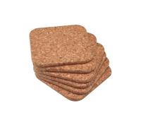 Apollo Cork Coasters Set Of 6 10cm, 1562