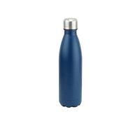 APOLLO THE HOUSEWARES BRAND SS Flask, Stainless Steel Insulated Drinks Water Bottle, Cold For 24 Hrs and Hot for 12, Insulated, Double-Walled Reusable, Leakproof, 500ml, No Logo, DARK BLUE