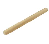 apollo THE HOUSEWARES BRAND Wooden Rolling Pin 43cm Domed, Natural Beechwood, Perfect Baking Accessories for Cookie, Pizza, Pie, Cake, Pasta Dough, Size: 40.5cm x 3.5cm, Natural