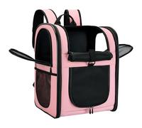 apollo walker Pet Carrier Backpack for Large/Small Cats and Dogs, Puppies, Safety Features and Cushion Back Support for Travel, Hiking, Outdoor Use (Pink)