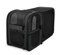 apollo walker Expandable Cat Backpack Dog Backpack Pet Backpacks Pet Carrier for Dogs and Cats Soft Foldable Black