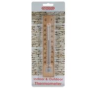 Apollo Wall Thermometer Wood, Multi-Colour, 21.5x3.5x1.5