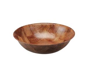Apollo Wood Woven Serving Bowl Brown (20Cm)