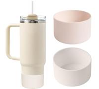 ApollOptimum Tumbler Bottom Protector Boot, 2 Pcs Silicone Boot for Stanley Adventure Quencher 40oz & Stanley IceFlow 20oz 30oz, Compatible with Hydro Flask Water Bottle 12oz 18oz 21oz 24oz