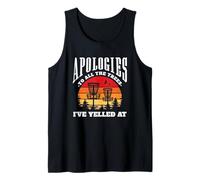 Apologies To The Trees Funny Disc Golf Tank Top