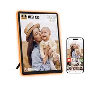 Apolosign 10" Neon Light Digital Frame, 2K Resolution, The Best Digital Picture Frame for Gifting | with 2.5D Glass IPS Touchscreen, WiFi, 32GB Storage, Warm Ambient & Auto Color Transformation LED