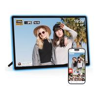 ApoloSign 14.1 inch 2.5D Glass Smart Digital Picture Frame, 1920 * 1080 Resolution, 16:9 Aspect Ratio Glass Lamination Touch Screen, 32GB Storage, Auto Color Transformation