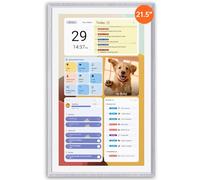 ApoloSign Digital Calendar: Electronic CalendarSmart Touchscreen Interactive Display for ChoreChart, Family Schedules Planner, Supports All Appsvia Google Play (Gray Wood)
