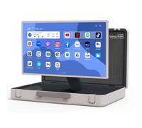 apolosign packgo® 27 inch Portable Briefcase TV, Portable Entertainment System, Android OS, Compact Suitcase Design, Bluetooth 3D Speakers, Built-in Battery 6H, Smart Screen for Travel & Parties