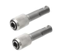 APOMOONS 2pcs SDS Plus to 1/4 Inch Hex Adapter, 6.35mm Quick Release Chuck Converter, Steel Bit Holder for Rotary Hammer, Screwdriver Bits, Nut Drivers and Drill Accessories