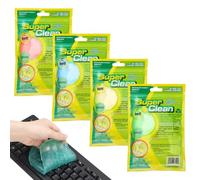APOMOONS 4 Pack Keyboard Cleaner, Car Cleaning Gel, Magic Sticky Gel Cleaning Putty Soft Slime Cleaner Dust Dirt Remover for PC Laptop MacBook Computer Vacuums Cleaners Remote Control Mobile