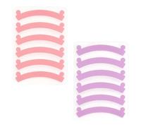 APOMOONS 6 Pairs of Eyelash Lifting Pads, Silicone Lash Lifting Set, Reusable Eyelash Lifting Accessories, Prevents Eyelashes from Bouncing Off, Pink and Purple