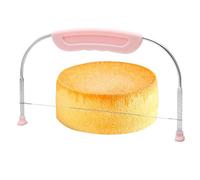 APOMOONS Adjustable Cake Cutter, Cake Cutter Cake Leveller, Professional Stainless Steel Cake Slicer Leveller Wires and Purple Handle for Wedding Birthday Layer Cakes Baking Tool