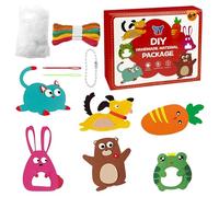 APOMOONS Felt Sewing Craft Kit, Kids Sewing Kit, Cute Animals Fun Sewing Fun for Kids, DIY Educational Sewing Toys for Beginner Children Boys and Girls