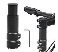 APOMOONS Handlebar Riser Bicycle with Hex Key, Bicycle Handlebar Raiser Aluminium Cube Handlebar Riser MTB Bicycle Handlebar Riser for 28.6 mm MTB Road Bike and City Bikes (Black, 138 x 28.6 mm)