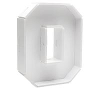 APOMOONS Number 0 White Cardboard, DIY Fillable Candy Box, Cardboard Letters, Gift Box, Cardboard Numbers for Birthday, Graduation and Party Decoration, 24 x 19 x 5.5 cm