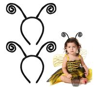 APOMOONS Pack of 2 Butterfly Feeler Headbands, Adjustable Bee Headband, Beetle Headband, Ants Hair Band, Insects for Adults and Children, Headband for Carnival, Fancy Dress Theme Party