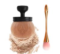 APOMOONS Self-Tanning Large Body Brush, Kabuki Makeup Brush, Makeup Brush, Foundation Concealer, with Loose Powder Brush, Oval Wide Head Sun Protection Applicator for Blush, Face, Legs