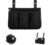 APOMOONS Wheelchair Side Bag - Waterproof Wheelchair Armrest Bag with Large Capacity, Multi Pocket Storage Pouch Mobility Scooter Storage Bags, Walker Side Bags for Elderly, Portable Gift for Parents