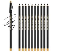 Apooliy 10pcs Eyebrow Pencil Set，Long Wear Brow Pencil with Sharpener,Waterproof Eyebrow Pen,Easy Application for Brows & Eyes