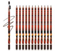 Apooliy 12pcs Eyebrow Pencil Set,Waterproof Eye Brow Pencil Eyeliner Makeup Pen,Create Natural Eyebrows,Long Lasting Brow Pen,Soft Texture