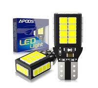 APOOS T15 W16W LED Bulb CANBUS Error Free 27SMD 955 921 912 Wedge Non-Polarity 12V 24V Replacement for Auto LED Backup Reverse Lights Tail Parking Light 6500K White 2Pcs