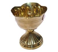 Aport Home Presents Brass Diwali Diya Akhand Diya, Nandadeep Oil Lamp/Pital Jyot Diva/Pooja Deepak/Table Diaa - Unique Design, Home Decorative Oil Lamp For Puja, Office Decor, Diwali Diya #A007