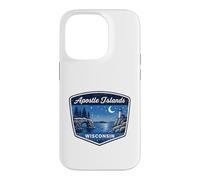 Apostle Islands Wisconsin Lighthouse Nature Scenic Travel Case for iPhone 14 Pro
