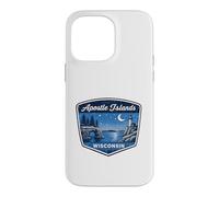 Apostle Islands Wisconsin Lighthouse Nature Scenic Travel Case for iPhone 14 Pro Max