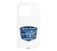 Apostle Islands Wisconsin Lighthouse Nature Scenic Travel Case for iPhone 15 Pro