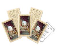 Apostles Creed Prayer Card - with The Lord's 5 Laminated for Daily Praying Catholic Gold Stamped Last Supper Apostle Holy Set, 6 Items (170955_BNDL4_072523)